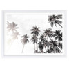  Wall Art's Monochrome Palm Trees Large 105cm x 81cm Framed A1 Art Print 