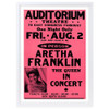  Wall Art's Aretha Franklin - Auditorium Theatre - 1974 Large 105cm x 81cm Framed A1 Art Print 