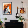  Wall Art's Neil Diamond - Seattle Center Coliseum - 1971 Large 105cm x 81cm Framed A1 Art Print 