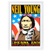  Wall Art's Neil Young - Pearl Jam - 1993 Large 105cm x 81cm Framed A1 Art Print 