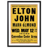  Wall Art's Elton John - Convention Center - 1971 Large 105cm x 81cm Framed A1 Art Print 