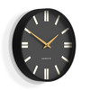  Newgate Universal Wall Clock Plaza Dial Black 