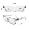  London Mole Icy Blue Blocker Glasses Transparent 