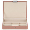  Cassandra's Medium 3 Tray Jewellery Box - The Mia Collection - Pink 