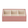  Cassandra's Medium 4 Tray Jewellery Box - The Jade Collection - Pink 