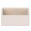 Cassandra's Mini 2 Tray Jewellery Box - The Dylan Collection - White 