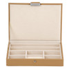  Cassandra's Mini 2 Tray Jewellery Box - The Dylan Collection - Taupe 