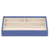  Cassandra's Medium 4 Tray Jewellery Box - The Jade Collection - Blue 