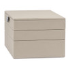  Cassandra's Medium 3 Tray Jewellery Box - The Mia Collection - Grey 