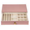  Cassandra's Large 3 Layer Jewellery Box - The Lila Collection - Pink 