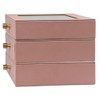  Cassandra's Large 3 Layer Jewellery Box - The Lila Collection - Pink 