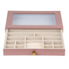  Cassandra's Large 3 Layer Jewellery Box - The Lila Collection - Pink 