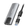  MBEAT 10Gbps M.2 NVMe SATA SSD Enclosure Easily install Versatile Storage Options up to 4TB USB Connectivity with 2-in-1 Cable 