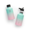  Iron Flask Wide Mouth Bottle with Spout Lid, Bubble Gum - 64oz/1900ml 