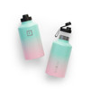  Iron Flask Wide Mouth Bottle with Spout Lid, Bubble Gum - 64oz/1900ml 