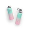  Iron Flask Wide Mouth Bottle with Spout Lid, Bubble Gum - 40oz/1200ml 