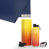  Jade Yoga Harmony Mat - Midnight & Iron Flask Wide Mouth Bottle with Spout Lid, Fire, 32oz/950ml Bundle 