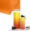  Jade Yoga Harmony Mat - Orange & Iron Flask Wide Mouth Bottle with Spout Lid, Fire, 32oz/950ml Bundle 