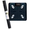  Jade Yoga Voyager Mat - Black & Etekcity Scale for Body Weight and Fat Percentage - Black Bundle 