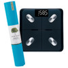  Jade Yoga Harmony Mat - Sky Blue & Etekcity Scale for Body Weight and Fat Percentage - Black Bundle 