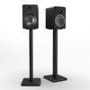  Kanto YU6 200W Powered Bookshelf Speakers with Bluetooth® and Phono Preamp - Pair, Matte Black with SP26PL Black Stand Bundle 