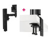 ATDEC Atdec AWMS-4640 Single 460mm Monitor Arm + 400mm Post / 12kg (26.5lb) Flat Screen, 10kg (22lb) Curved Screen + Heavy-Duty F Clamp Desk Fixing, Black