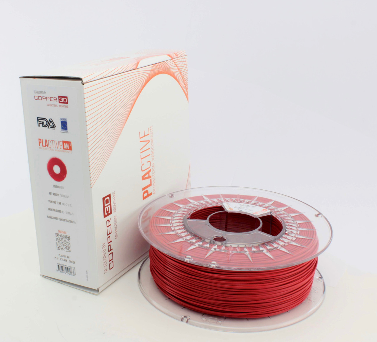 Plactive PLA Filament Copper 3D PLActive - Innovative Antibacterial 2.85mm 2.3KG ...