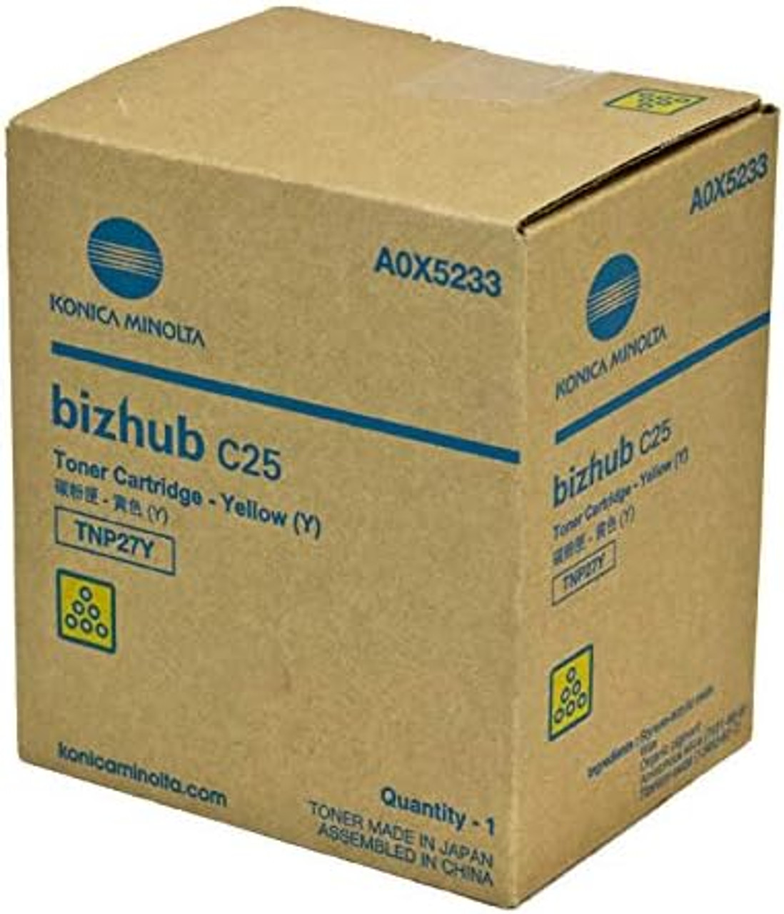 KONICA MINOLTA BIZHUB C25 TNP27 YELLOW TONER 6K (AL-MEA0X5-293) shop at  AUSTiC SHOP