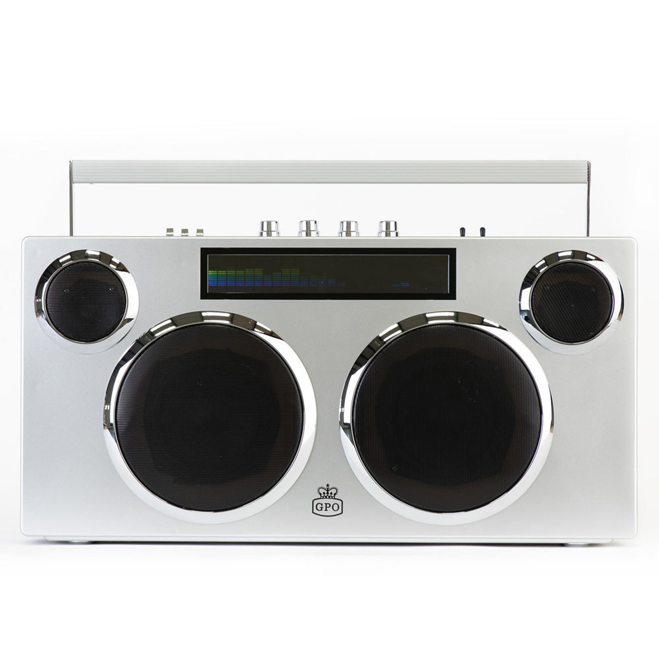GPO Manhattan Boombox Stereo - Silver (IW-GPO-MANHAT-SIL) shop at AUSTiC  SHOP