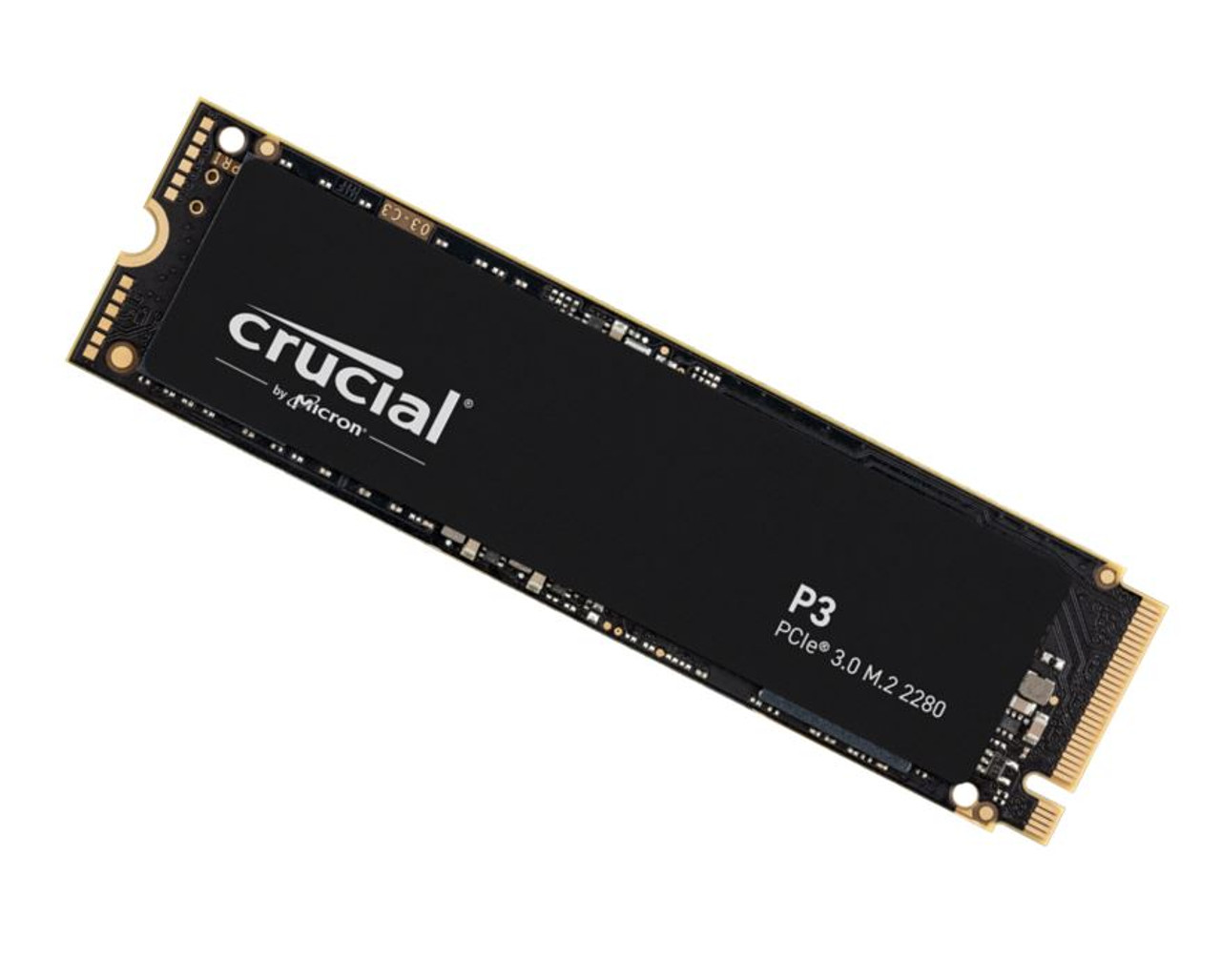 MICRON (CRUCIAL) P3 4TB Gen3 NVMe SSD 3500/3000 MB/s R/W 800TBW 650K/700K  IOPS 1.5M hrs MTTF Full-Drive Encryption M.2 PCIe3