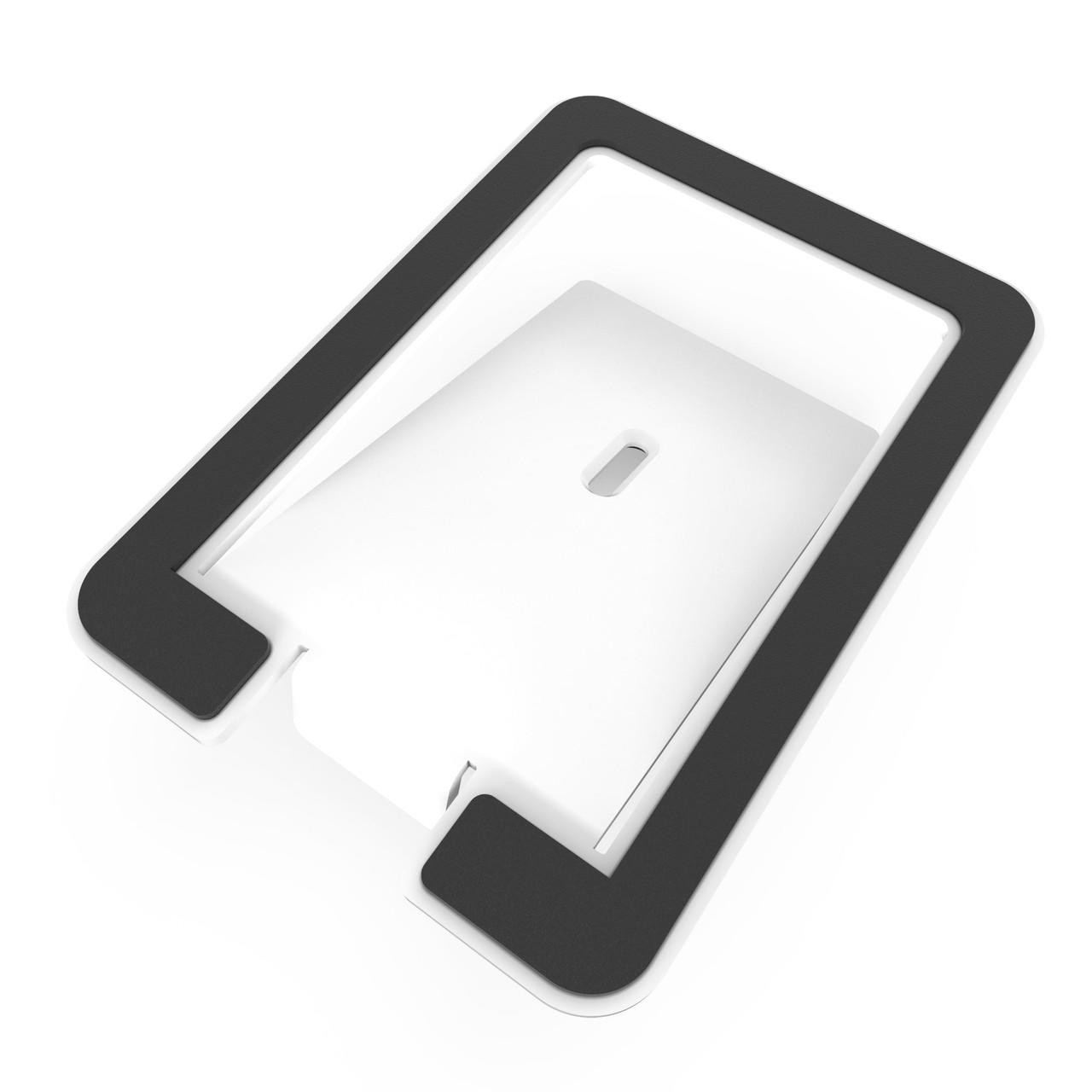 Supporti Per Altoparlanti Da Scrivania Kanto S6W | Per Speaker 4-7 Pollici | Inclinazione 16°, Imbottitura Antivibrante | Colore Bianco, Confezione Da 2