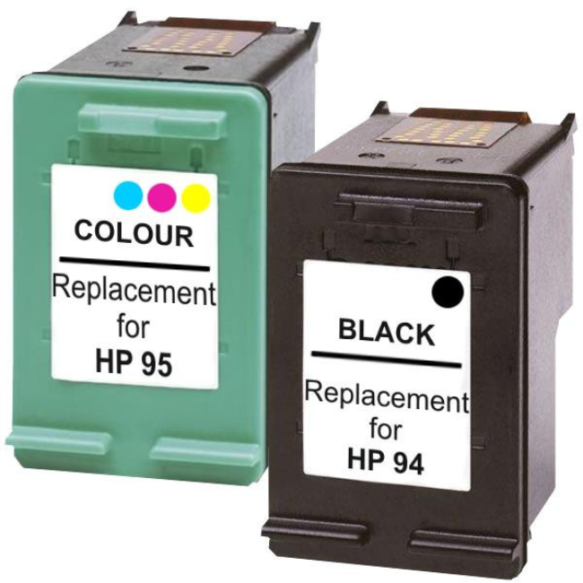 HP Compatible 94 and 95 Remanufactured Inkjet Cartridge 2 Cartridges Set 1