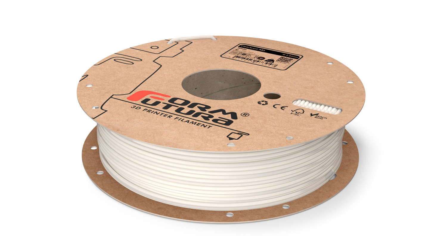 ABS Filament ClearScent ABS 2.85mm White 750 gram 3D Printer Filament (285CLSC-WHITE-0750)