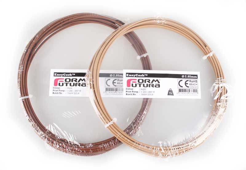 Cork-filled PLA based filament EasyCork 1.75mm Light 50 gram 3D Printer Filament