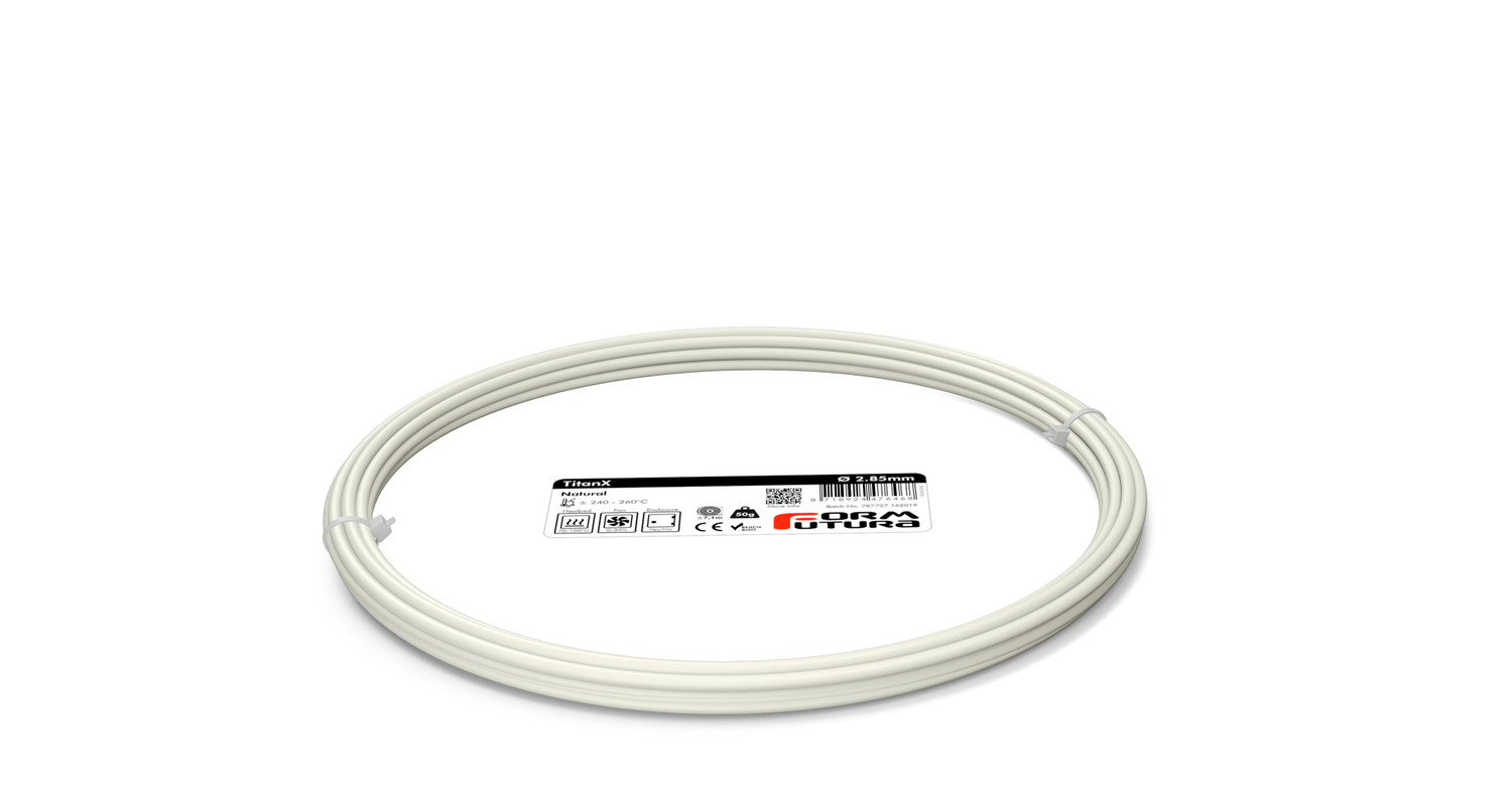 ABS Filament TitanX 2.85mm Natural 50 gram 3D Printer Filament