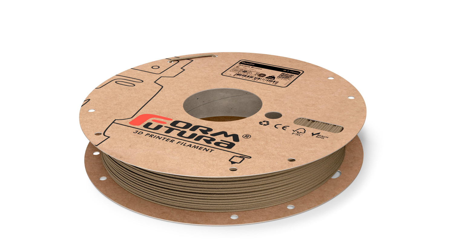 Copper feel PLA based filament MetalFil 1.75mm Ancient Bronze 750 gram 3D Printer Filament (175METFIL-BRNZ-0750)