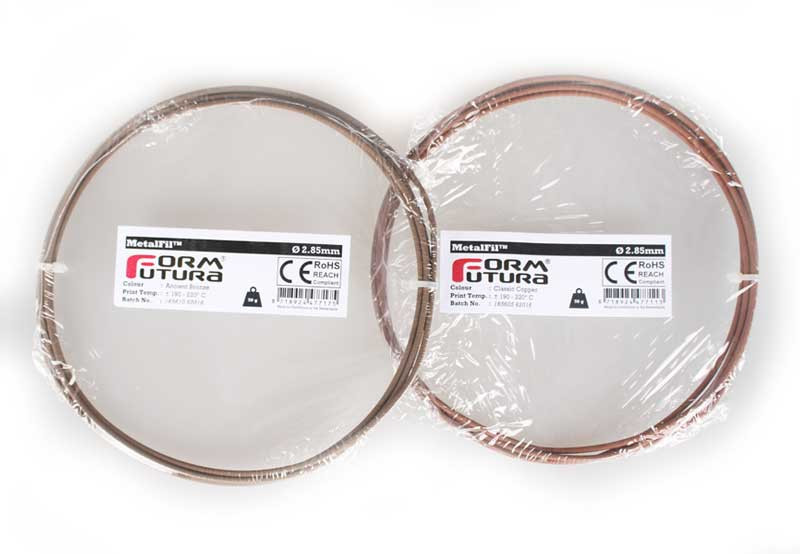 Copper feel PLA based filament MetalFil 1.75mm Ancient Bronze 50 gram 3D Printer Filament