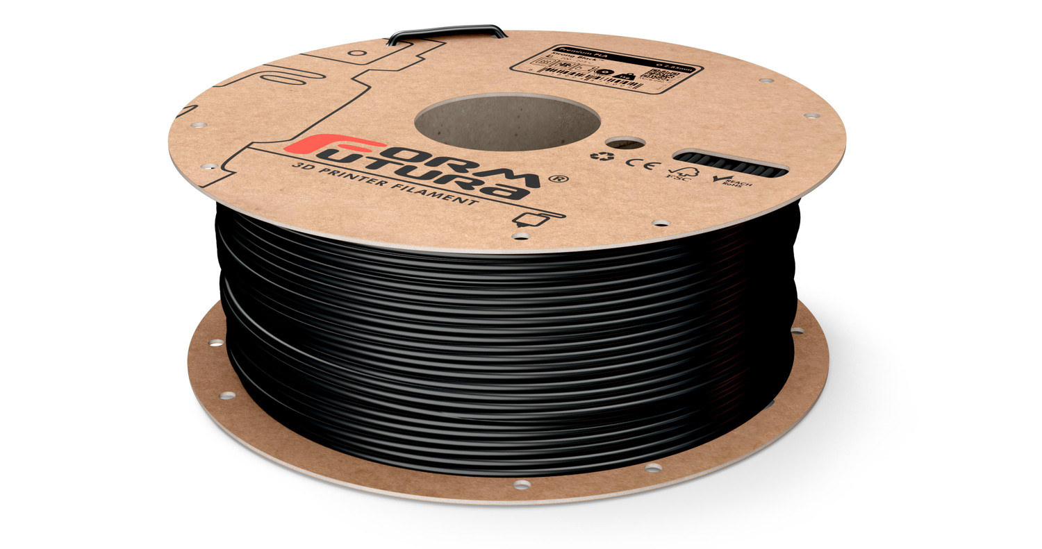PLA 3D Printer Filament Premium PLA 2.85mm Strong Black 8000 gram (On Demand) (285PPLA-STRBLA-8000)