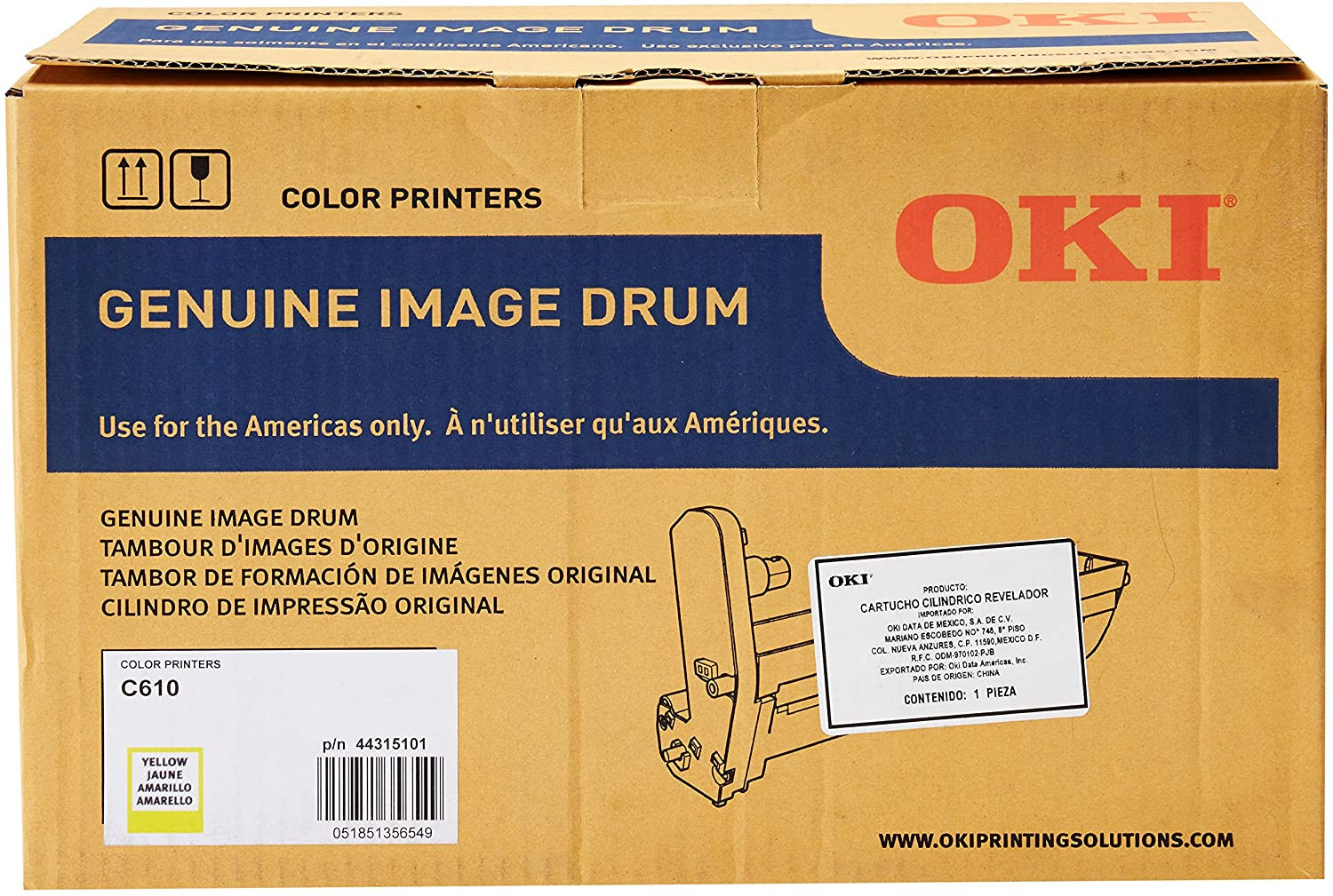 OKI [5 Star] C610 44315309 Yellow Premium Generic Toner Cartridge - 60-OKC610Y-1P shop at AUSTiC 3D Shop