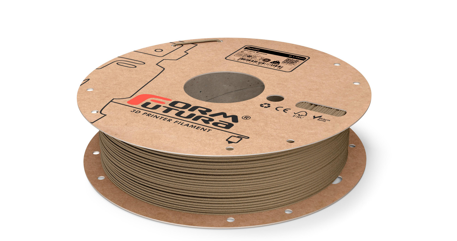 Copper feel PLA based filament MetalFil - Ancient Bronze 1.75mm 1500 gram Natural Composite 3D Printer Filament - 175MTFLBRNZ-NAT-1500 shop at AUSTiC 3D Shop