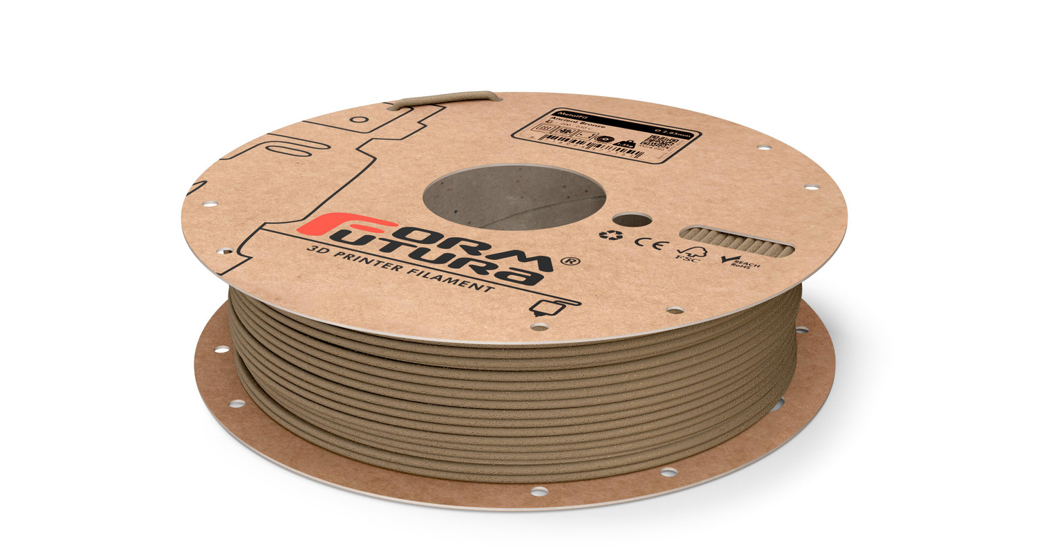 Copper feel PLA based filament MetalFil - Ancient Bronze 2.85mm 1500 gram Natural Composite 3D Printer Filament (285MTFLBRNZ-NAT-1500)