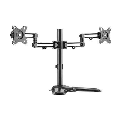 Brateck Dual Monitor Premium Articulating Aluminum Monitor Stand Fit Most 17'-32' Monitors Up to 8kg per screen (L-MABT-LDT30-T024)