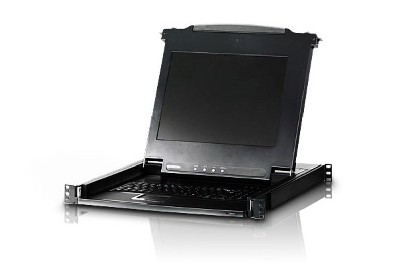 ATEN 17' LCD KVM Slide Console RackMountable, Keyboard 3PL
