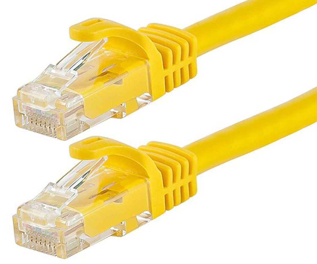 ASTROTEK CAT6 Cable 1m - Yellow Color Premium RJ45 Ethernet Network LAN UTP Patch Cord 26AWG-CCA PVC Jacket - L-CBAT-RJ45YELU6-1M shop at AUSTiC 3D Shop