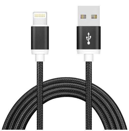 ASTROTEK 1m USB Lightning Data Sync Charger Black Cable for iPhone 7S 7 Plus 6S 6 Plus 5 5S iPad Air Mini iPod - L-CBAT-USBLIGHTNINGB-1 shop at AUSTiC 3D Shop