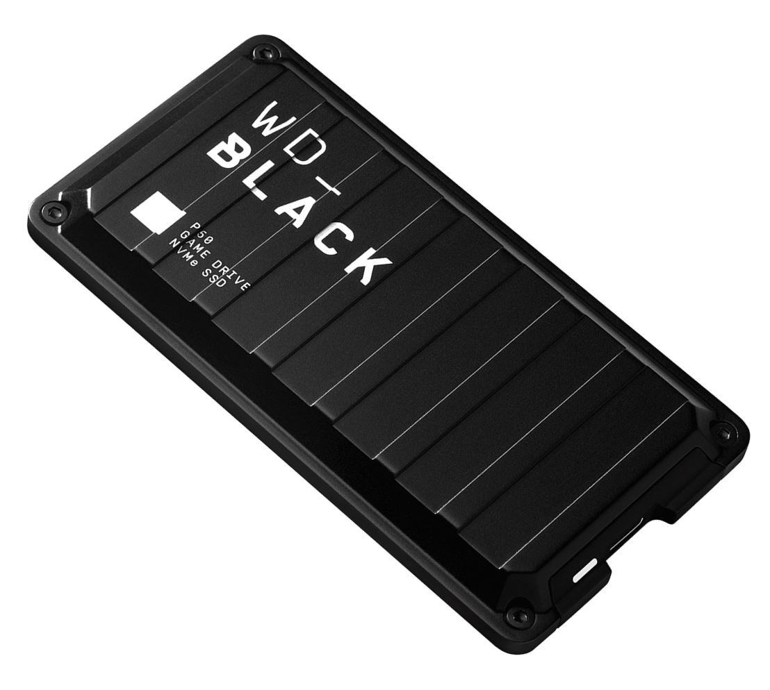 WD Black P50 500GB External Portable Game Drive SSD 2000MB/s USB-C USB 3.2 Gen 2x2 Type C & Type A Durable Shock Resistant for PS4 Xbox One PC Mac 5y