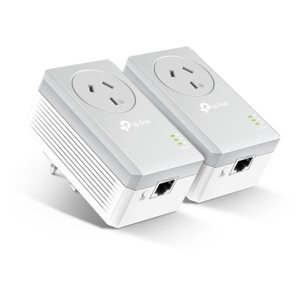 TP-LINK TL-PA4010PKIT AV600 Powerline Adapter with AC Pass Through Starter Kit 600Mbps HomePlug AV 1x100Mbps LAN Power Socket 300m TL-PA4016P KIT - L-NWTL-PA4010P-KT shop at AUSTiC 3D Shop