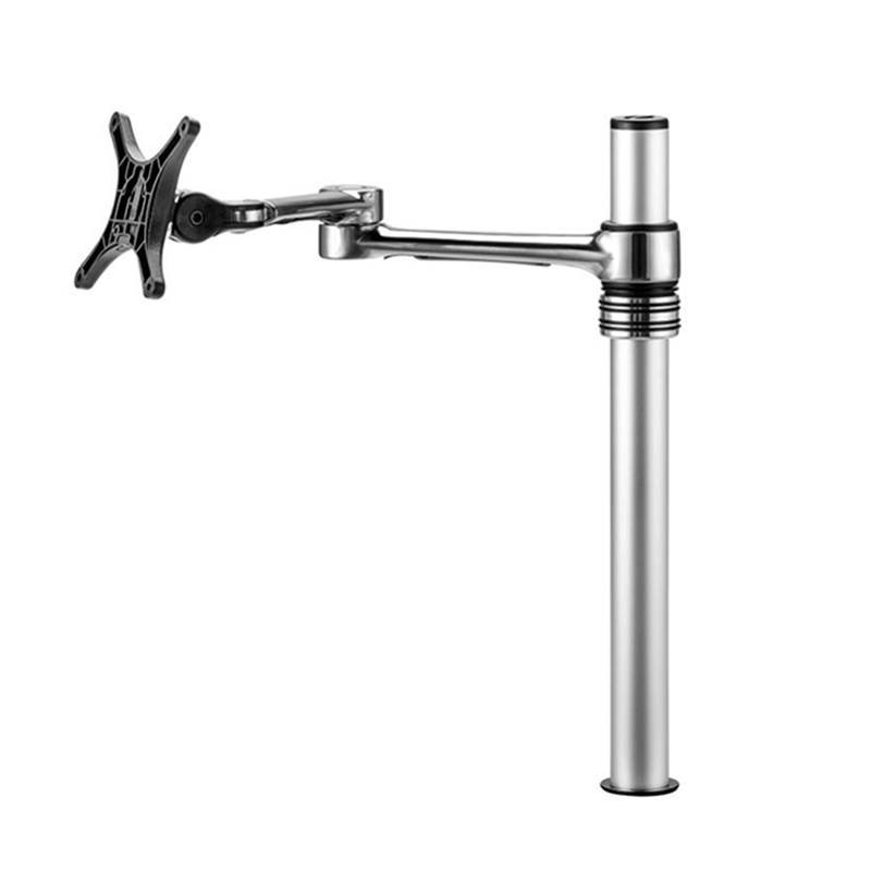 Atdec Articulated Monitor Arm, Fits Most Monitors, 8kg Max Load, Bolt Through & F-Clamp Fixing, Polished, 10 Year Warranty
