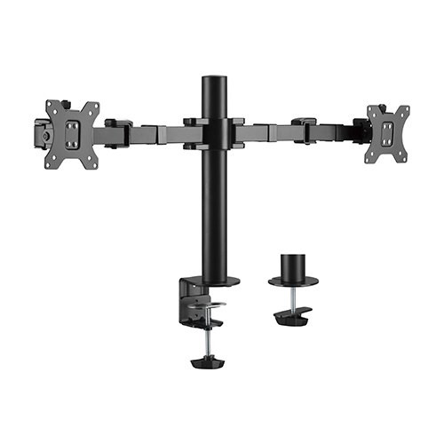 Brateck Dual Monitors Affordable Steel Articulating Monitor Arm Fit Most 17'-32' Monitors Up to 9kg per screen VESA 75x75/100x100 - L-MABT-LDT33-C024 at AUSTiC 3D Shop