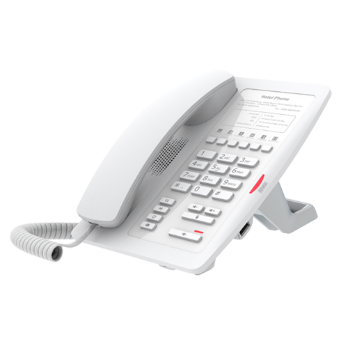 Fanvil H3 Hotel IP Phone - No Display, 1 Line, 6 x Programmable Buttons, Dual 10/100 NIC  - White